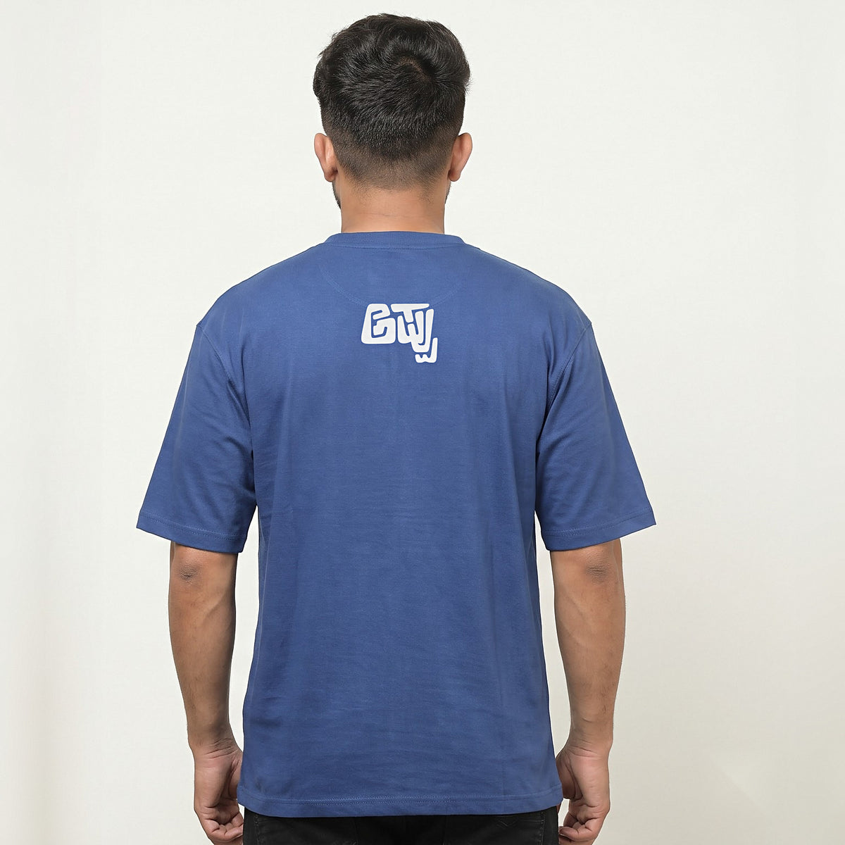 Appu Power Star Tribute — Portrait Front, Logo Back — Cobalt Blue — back view