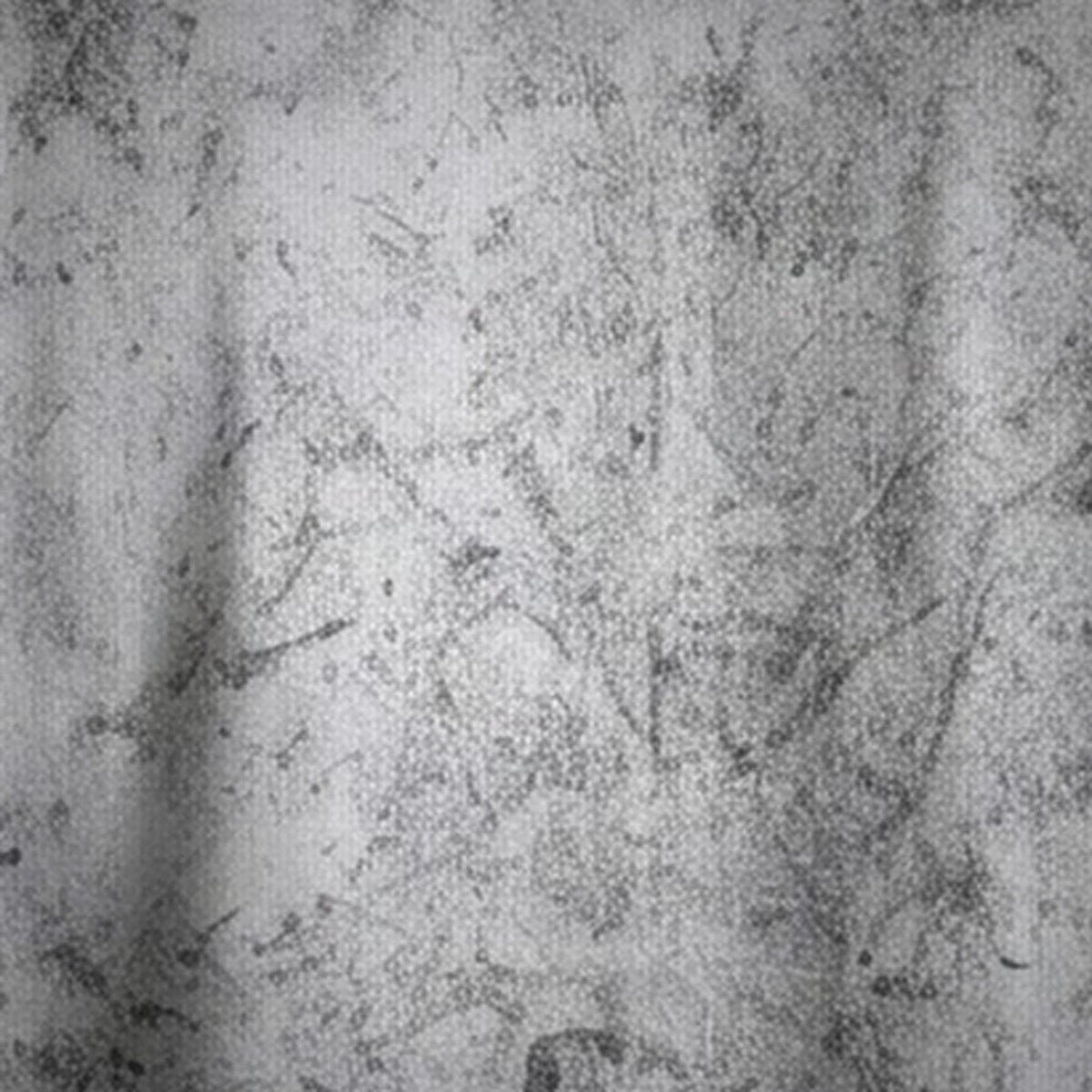 Appu Power Star Tribute — Portrait & Logo Front — Ash Grey Wash — fabric close-up
