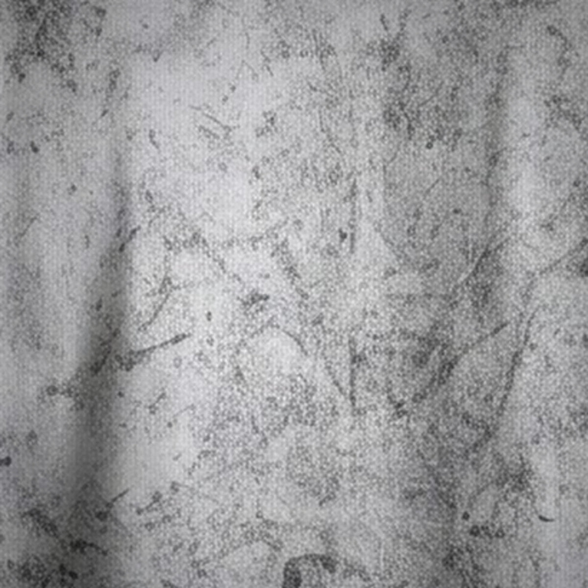 Kannada Varnamale — Front Print Only — Ash Grey Wash — fabric close-up