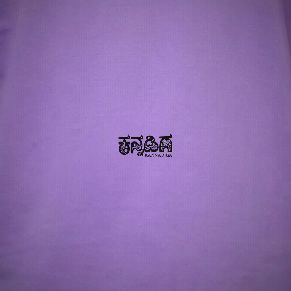 Kannadiga Wordmark — Back Print — Lilac — artwork
