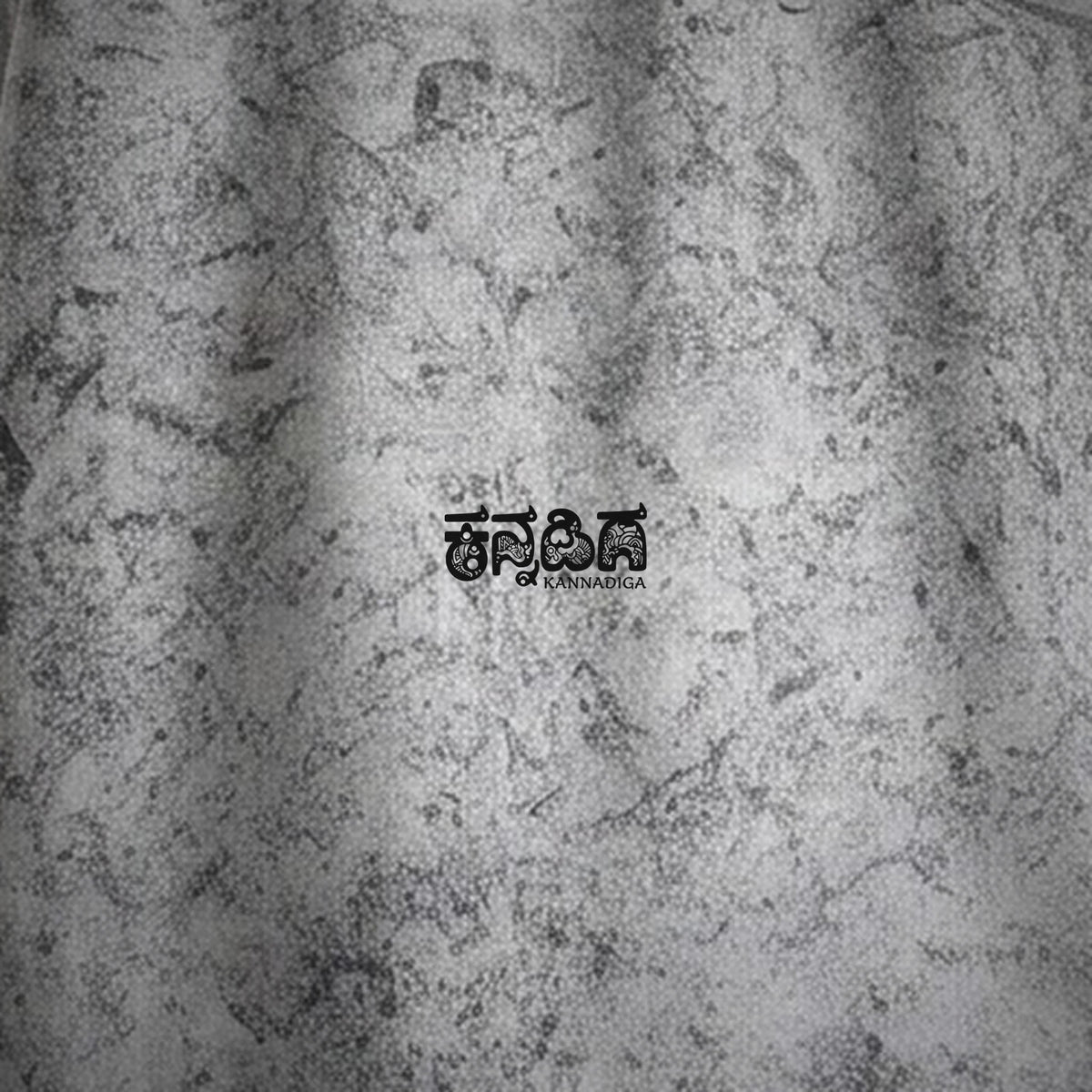 Kannadiga Wordmark — Front Print — Ash Grey Wash — artwork