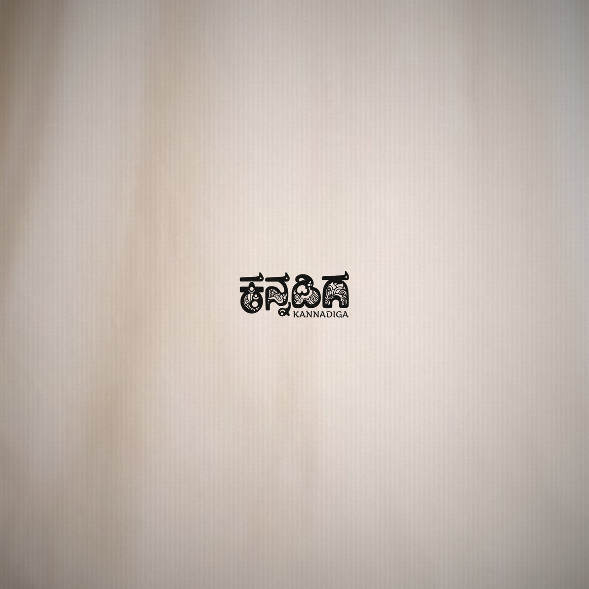Kannadiga Wordmark — Front Print — Bone — artwork