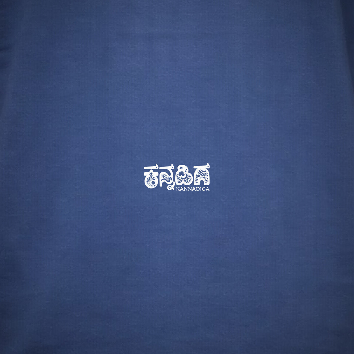 Kannadiga Wordmark — Front Print — Cobalt Blue — artwork